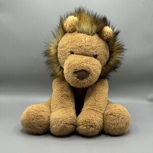 Animal Adventure Lion Plush Brown Large 2019 Hair Mane Faux Fur 19"